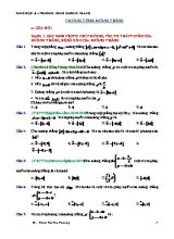 Bài tập Hình học Lớp 10 Phương trình đường thẳng